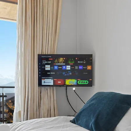 Crans-montana, 5 Pers, Balcon Vue Et Parking Prive 크란스몬타나