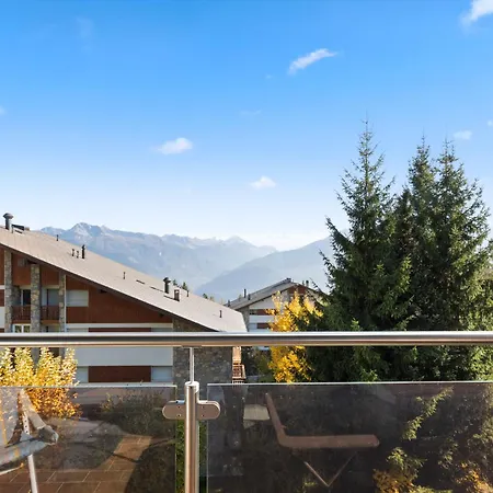 Crans-montana, 5 Pers, Balcon Vue Et Parking Prive * 克莱恩 蒙塔纳