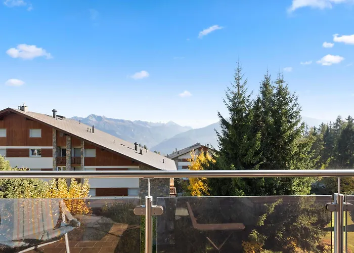 Crans-montana, 5 Pers, Balcon Vue Et Parking Prive * 克莱恩 蒙塔纳
